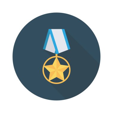 Madalya Ödülü simgesi. vektör çizim 