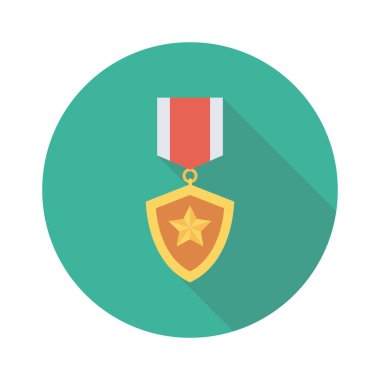 Madalya Ödülü simgesi. vektör çizim 