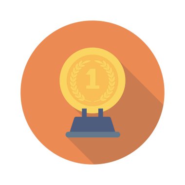 Vektör illüstrasyon düz simgesi. kupa  