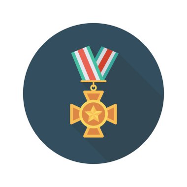 Madalya Ödülü simgesi. vektör çizim 