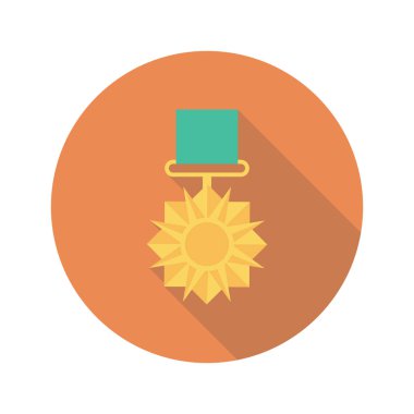 Madalya Ödülü simgesi. vektör çizim 