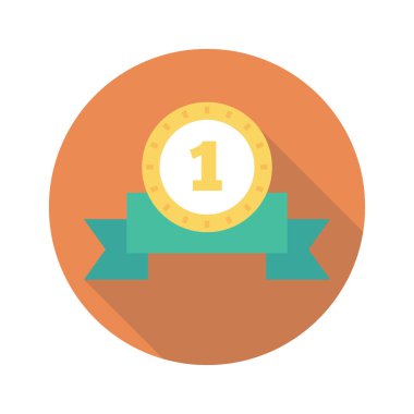 Madalya, ödül, şampiyon. vektör illüstrasyonu 