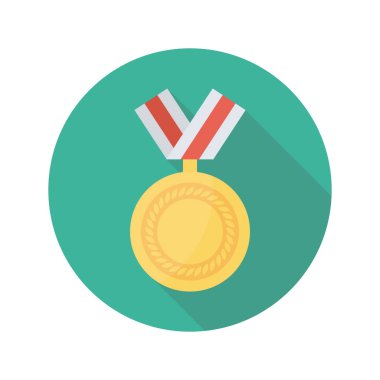 Madalya Ödülü simgesi. vektör çizim 