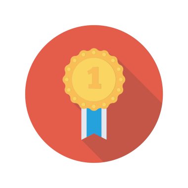 Madalya, ödül, şampiyon. vektör illüstrasyonu 