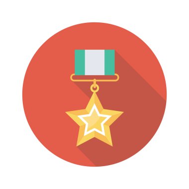 Madalya, ödül, şampiyon. vektör illüstrasyonu 