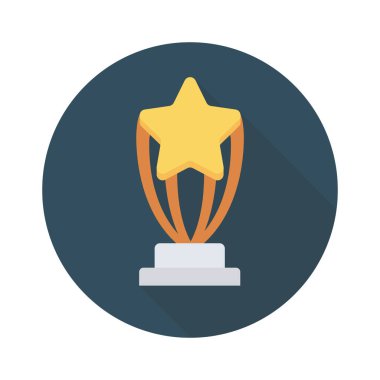 Etkinlik vektörü düz simge bardağı, kupa  