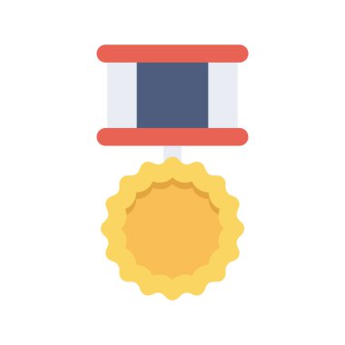 Madalya, ödül, şampiyon. vektör illüstrasyonu 