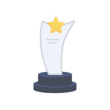 Etkinlik vektörü düz simge bardağı, kupa  