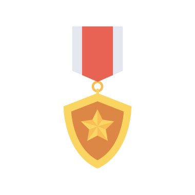 Madalya, ödül, şampiyon. vektör illüstrasyonu 