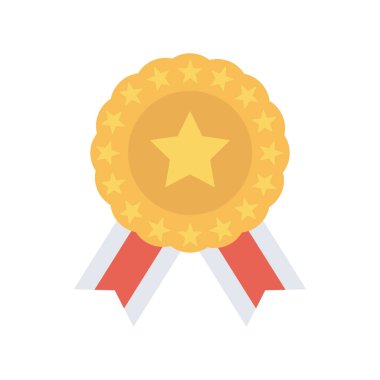 Madalya Ödülü simgesi. vektör çizim 