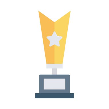 Etkinlik vektörü düz simge bardağı, kupa  