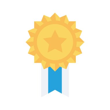 Madalya, ödül, şampiyon. vektör illüstrasyonu 