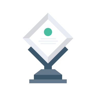 Vektör illüstrasyon düz simgesi. kupa  