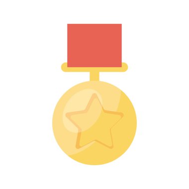 Madalya, ödül, şampiyon. vektör illüstrasyonu 