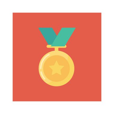 Madalya, ödül, şampiyon. vektör illüstrasyonu 