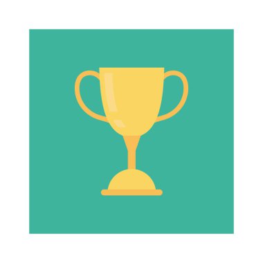 Vektör illüstrasyon düz simgesi. kupa  