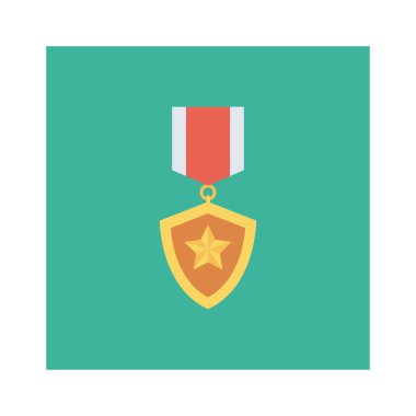 Madalya Ödülü simgesi. vektör çizim 