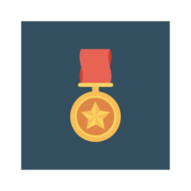 Madalya Ödülü simgesi. vektör çizim 