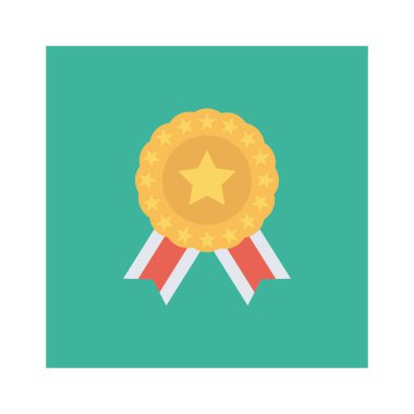 Madalya Ödülü simgesi. vektör çizim 