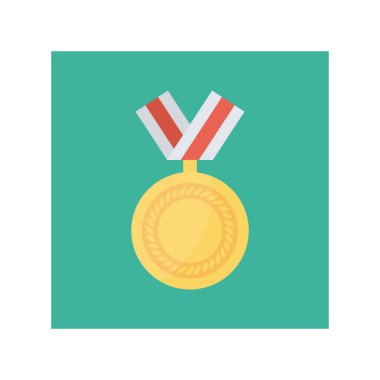 Madalya Ödülü simgesi. vektör çizim 