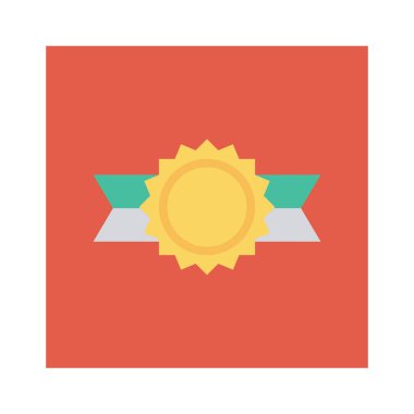 Madalya Ödülü simgesi. vektör çizim 