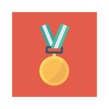 Madalya Ödülü simgesi. vektör çizim 