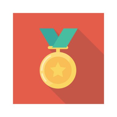 Madalya Ödülü simgesi. vektör çizim 