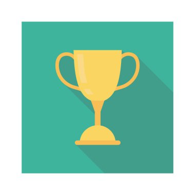 Vektör illüstrasyon düz simgesi. Ödül