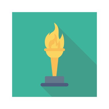 Vektör illüstrasyon düz simgesi. kupa  