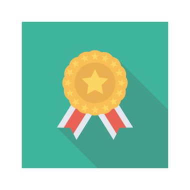 Madalya Ödülü simgesi. vektör çizim 