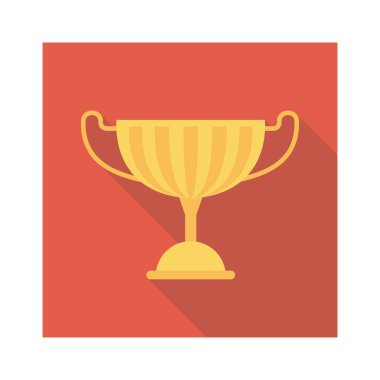 Vektör illüstrasyon düz simgesi. kupa  