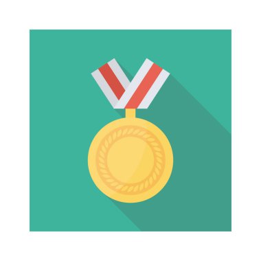 Madalya Ödülü simgesi. vektör çizim 