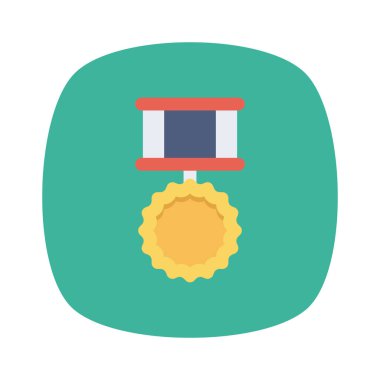 Madalya Ödülü simgesi. vektör çizim 