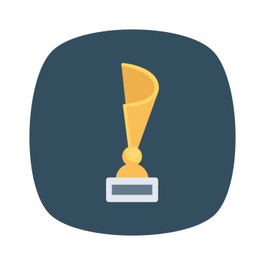 Vektör düz simge. Kupa, kupa  