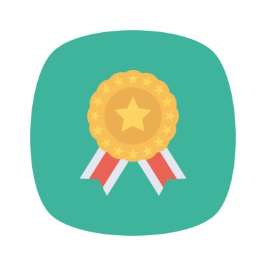 Madalya Ödülü simgesi. vektör çizim 