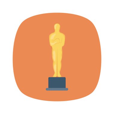 Vektör illüstrasyon düz simgesi. kupa  