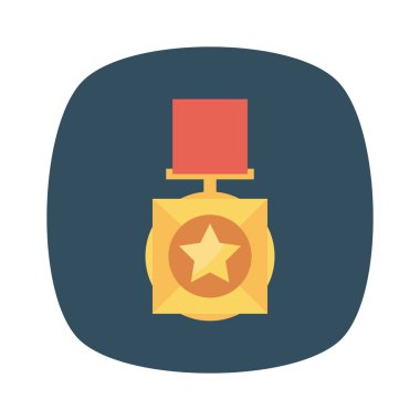 Madalya Ödülü simgesi. vektör çizim 