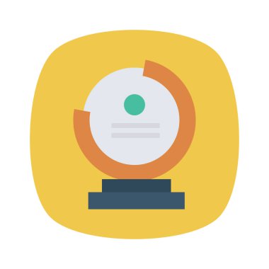 Vektör düz simge. Kupa, kupa  