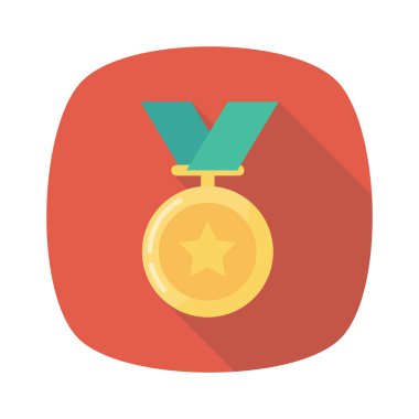 Madalya Ödülü simgesi. vektör çizim 