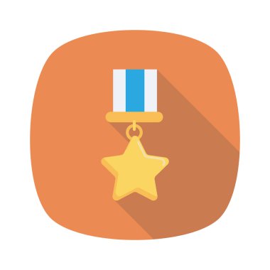 Madalya Ödülü simgesi. vektör çizim 