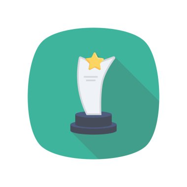 Vektör düz simge. Kupa, kupa  