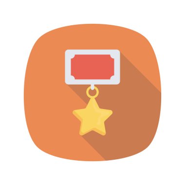 Madalya Ödülü simgesi. vektör çizim 