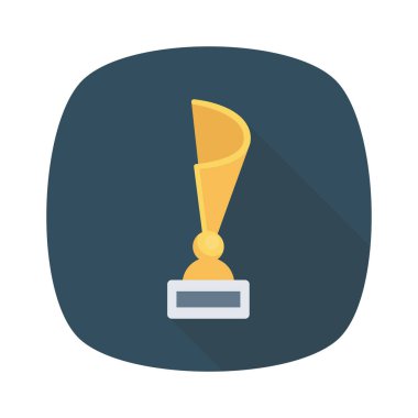 Vektör illüstrasyon düz simgesi. kupa  