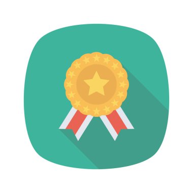 Madalya Ödülü simgesi. vektör çizim 