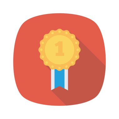 Madalya, ödül, şampiyon. vektör illüstrasyonu 