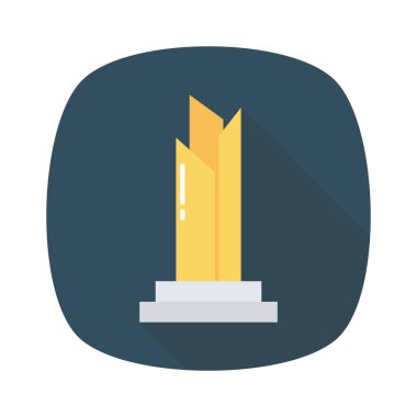 Etkinlik vektörü düz simge bardağı, kupa  