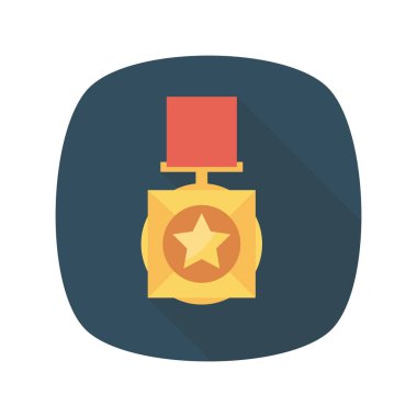 Madalya, ödül, şampiyon. vektör illüstrasyonu 