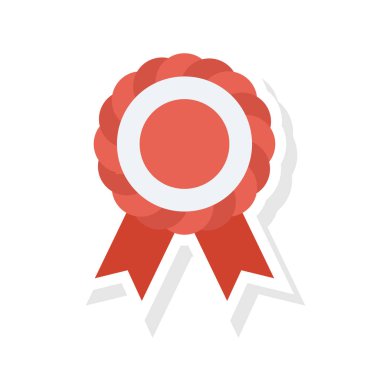 Vektör illüstrasyon düz simgesi. Ödül