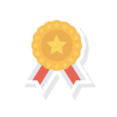 Madalya Ödülü simgesi. vektör çizim 