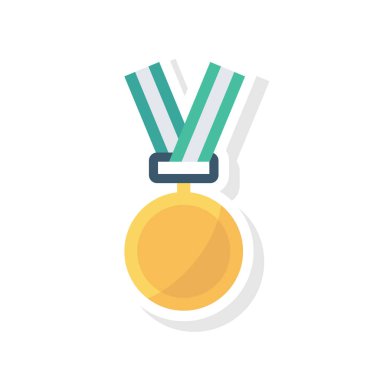 Madalya, ödül, şampiyon. vektör illüstrasyonu 